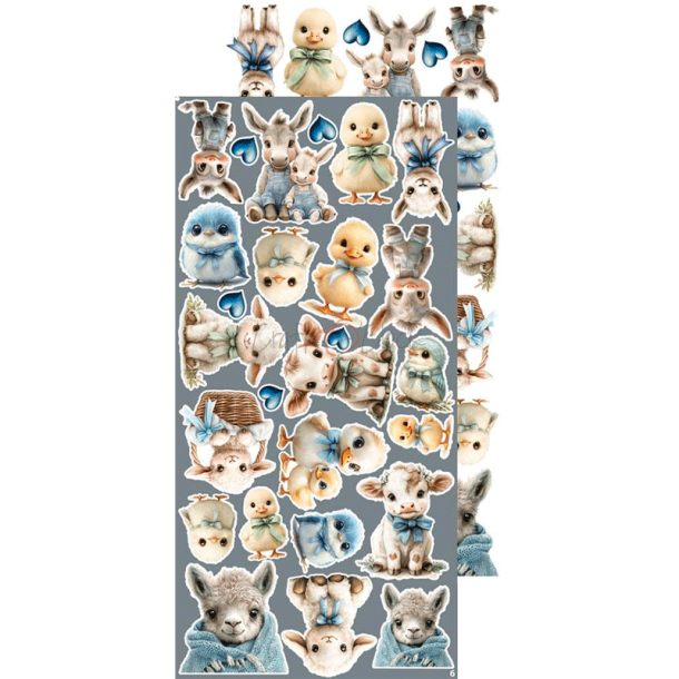 Craft O' Clock - Blok 15 x 30 cm - Baby Boy Universe / Drengebarn - Extras Set Mix - Klippeark