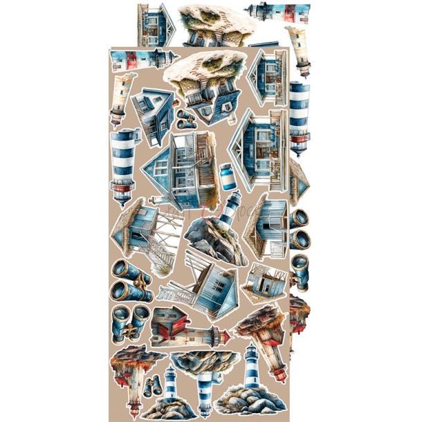 Craft O' Clock - Blok 15x30cm - Emerald Tales - Extras Set - Mix / Blandet