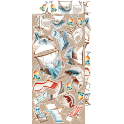 Craft O' Clock - Blok 15x30cm - Emerald Tales - Extras Set - Mix / Blandet