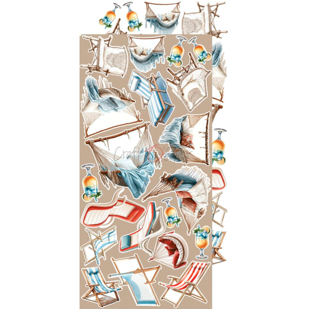 Craft O' Clock - Blok 15x30cm - Emerald Tales - Extras Set - Mix / Blandet