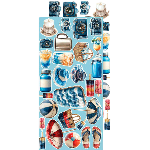 Craft O' Clock - Blok 15x30cm - Emerald Tales - Extras Set - Mix / Blandet