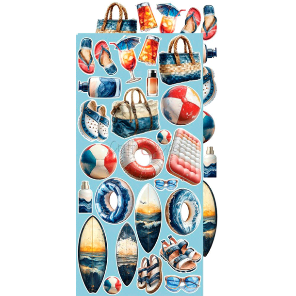 Craft O' Clock - Blok 15x30cm - Emerald Tales - Extras Set - Mix / Blandet