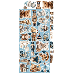 Craft O' Clock - Blok 15 x 30cm - Jolly Season / Gl�delig s�son - Ekstra s�t mix