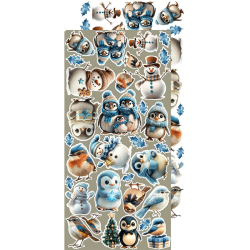 Craft O' Clock - Blok 15 x 30cm - Jolly Season / Gl�delig s�son - Ekstra s�t mix