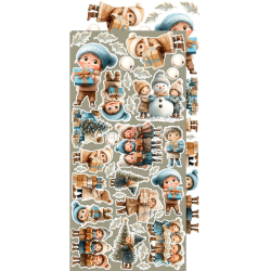 Craft O' Clock - Blok 15 x 30cm - Jolly Season / Gl�delig s�son - Ekstra s�t mix