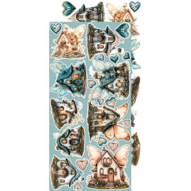 Craft O' Clock - Blok 15 x 30cm - Sprites of Harmony / Harmoniens nd - Ekstra st mix