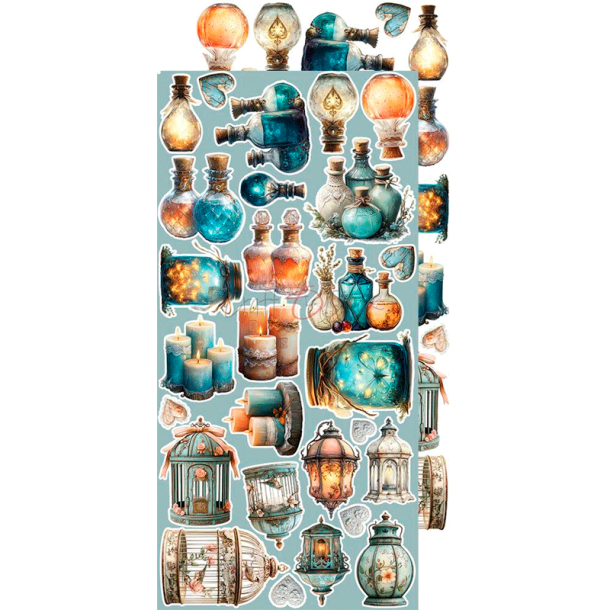 Craft O' Clock - Blok 15 x 30cm - Sprites of Harmony / Harmoniens nd - Ekstra st mix