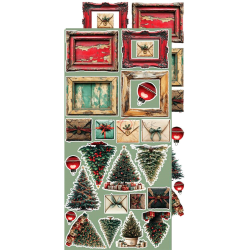 Craft O' Clock - Blok 15 x 30cm - Oh, Christmas Night / Julenat - Ekstra st mix
