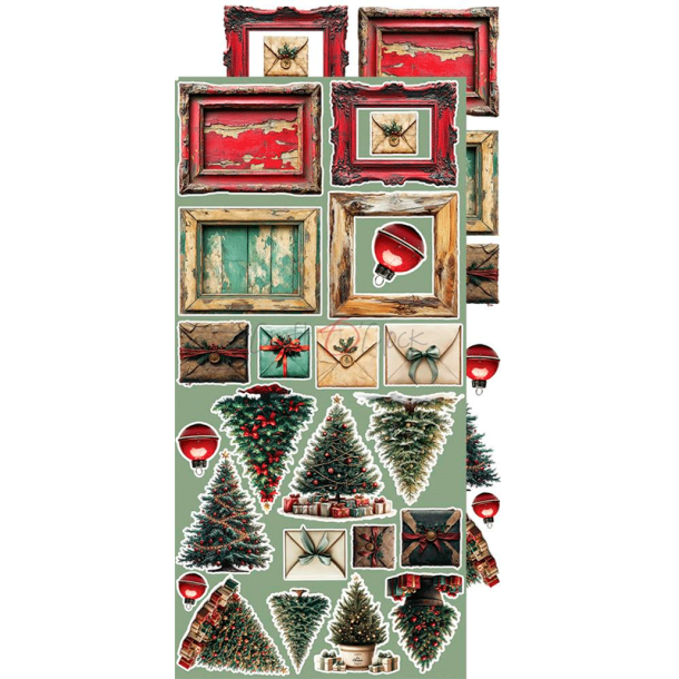 Craft O' Clock - Blok 15 x 30cm - Oh, Christmas Night / Julenat - Ekstra st mix