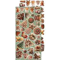 Craft O' Clock - Blok 15 x 30cm - Oh, Christmas Night / Julenat - Ekstra st mix