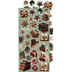 Craft O' Clock - Blok 15 x 30cm - Oh, Christmas Night / Julenat - Ekstra st mix