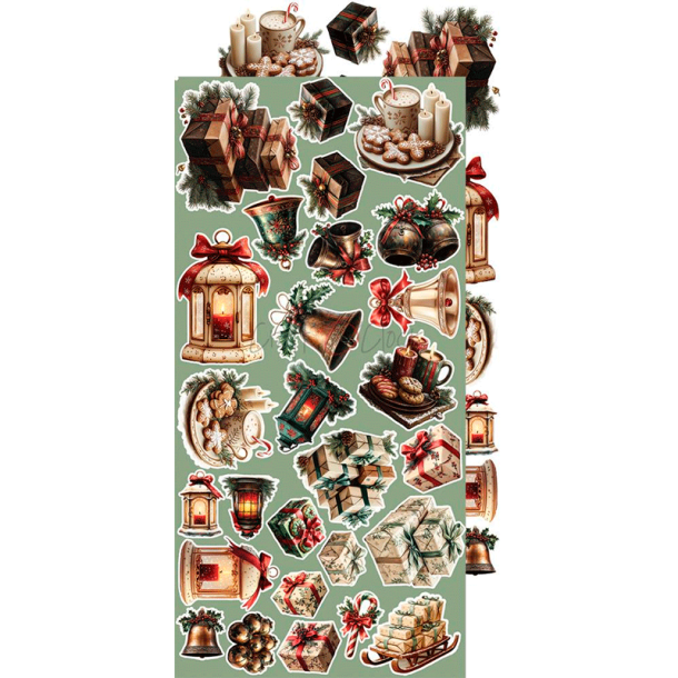 Craft O' Clock - Blok 15 x 30cm - Oh, Christmas Night / Julenat - Ekstra st mix