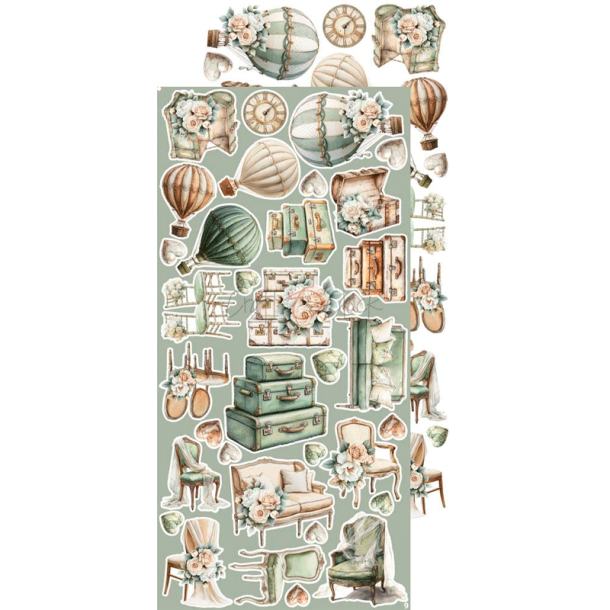 Craft O' Clock - Blok 15 x 30 cm - Lifetime Loving You / Elsker dig for evigt - Extras Set - Klippeark