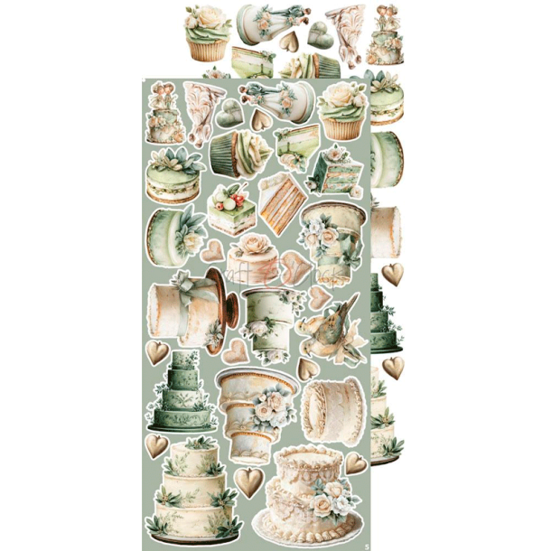 Craft O' Clock - Blok 15 x 30 cm - Lifetime Loving You / Elsker dig for evigt - Extras Set - Klippeark