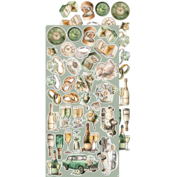 Craft O' Clock - Blok 15 x 30 cm - Lifetime Loving You / Elsker dig for evigt - Extras Set - Klippeark