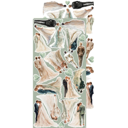 Craft O' Clock - Blok 15 x 30 cm - Lifetime Loving You / Elsker dig for evigt - Extras Set - Klippeark