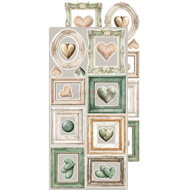 Craft O' Clock - Blok 15 x 30 cm - Lifetime Loving You / Elsker dig for evigt - Extras Set - Klippeark