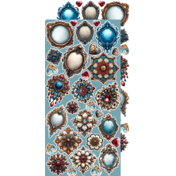 Craft O' Clock - Blok 15x30cm - Mindfulness Time - Extras Set - Mix / Blandet