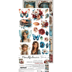 Craft O' Clock - Blok 15x30cm - Mindfulness Time - Extras Set - Flowers / Blomster