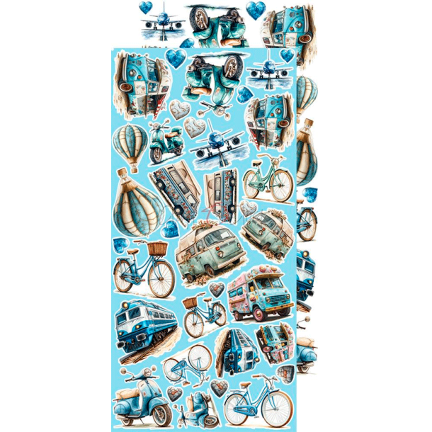 Craft O' Clock - Blok 15x30cm - Summer Adventures - Extras Set - Chill / Sommereventyr - Afslapning