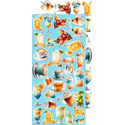 Craft O' Clock - Blok 15x30cm - Summer Adventures - Extras Set - Chill / Sommereventyr - Afslapning