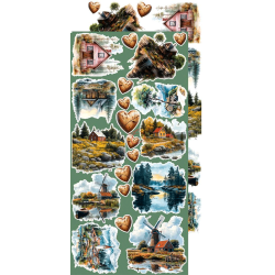 Craft O' Clock - Blok 15x30cm - Summer Adventures - Extras Set - Mix / Sommereventyr - Blandet