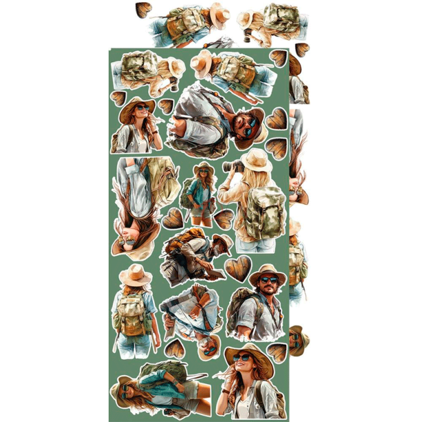 Craft O' Clock - Blok 15x30cm - Summer Adventures - Extras Set - Mix / Sommereventyr - Blandet