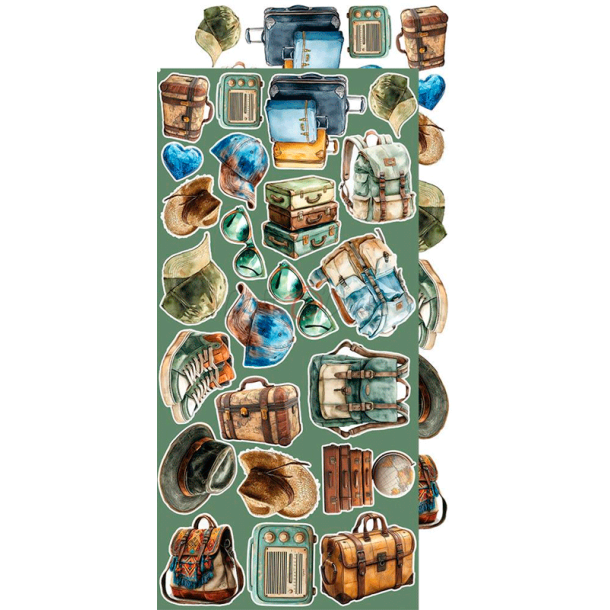 Craft O' Clock - Blok 15x30cm - Summer Adventures - Extras Set - Mix / Sommereventyr - Blandet