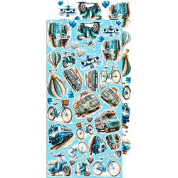 Craft O' Clock - Blok 15x30cm - Summer Adventures - Extras Set - Mix / Sommereventyr - Blandet