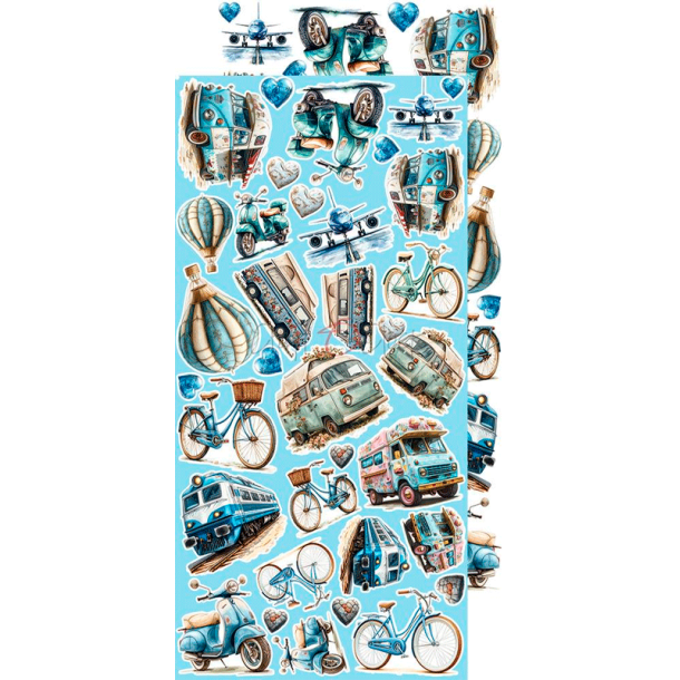 Craft O' Clock - Blok 15x30cm - Summer Adventures - Extras Set - Mix / Sommereventyr - Blandet