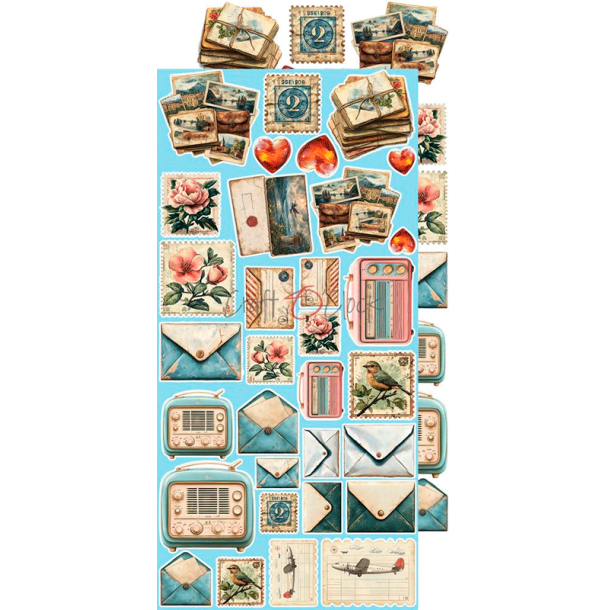 Craft O' Clock - Blok 15x30cm - Summer Adventures - Extras Set - Mix / Sommereventyr - Blandet