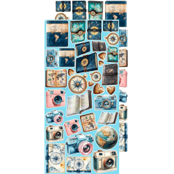 Craft O' Clock - Blok 15x30cm - Summer Adventures - Extras Set - Mix / Sommereventyr - Blandet