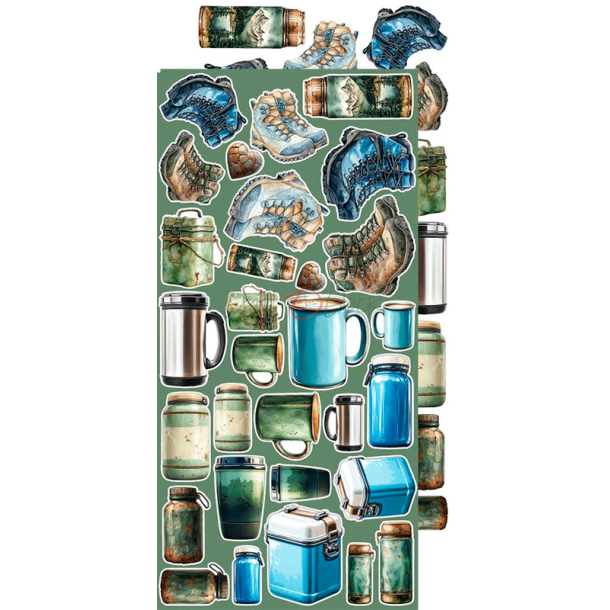 Craft O' Clock - Blok 15x30cm - Summer Adventures - Extras Set - Trip / Sommereventyr - P tur