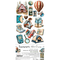 Craft O' Clock - Blok 15x30cm - Summer Adventures - Extras Set - Trip / Sommereventyr - P tur