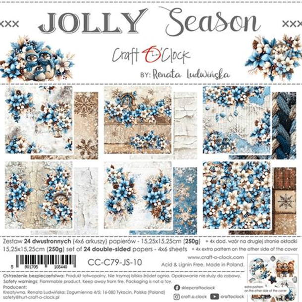 Craft O' Clock - Blok 6" - Jolly Season / Gldelig sson