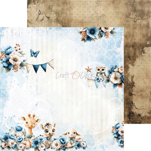 Craft O' Clock - Blok 8" - Baby Boy Universe / Drengebarn