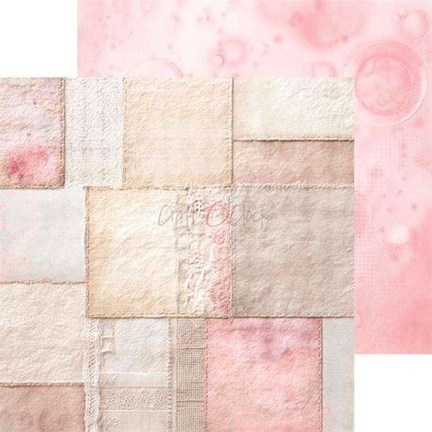 Craft O' Clock - Blok 8" - Baby Girl Universe / Pigebarn