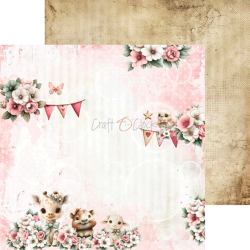 Craft O' Clock - Blok 8" - Baby Girl Universe / Pigebarn