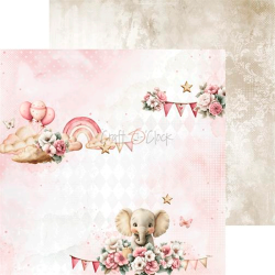 Craft O' Clock - Blok 8" - Baby Girl Universe / Pigebarn