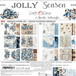 Craft O' Clock - Blok 8" - Jolly Season / Gldelig sson