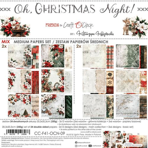 Craft O' Clock - Blok 8" - Oh, Christmas Night / Julenat