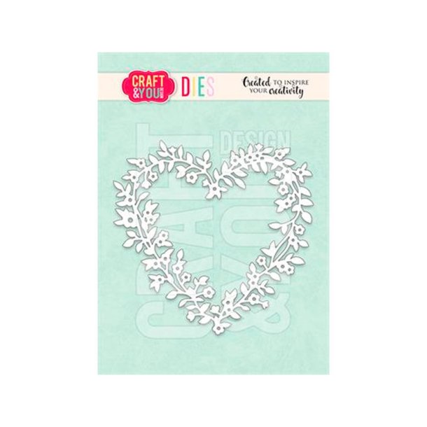 Craft & You - Die - Blomster Hjerte