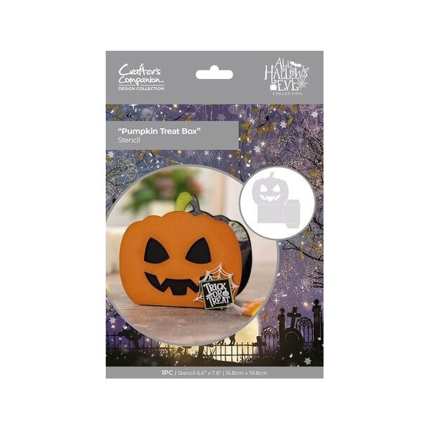 All Hallows Eve - Stencil Pumpkin - Treat Box - Stencil Grskar box
