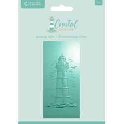 Crafters Companion - 3D Embossingfolder - Coastal - Guiding Light / Fyrhus
