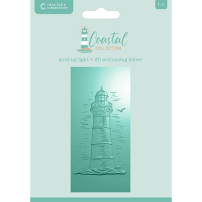 Crafters Companion - 3D Embossingfolder - Coastal - Guiding Light / Fyrhus