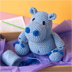 DIY Kit - Hkling - Amigurumi - Flodhest