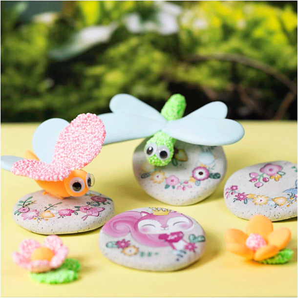 DIY Kit - Modellering - Sten med insekt