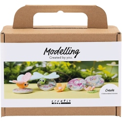 DIY Kit - Modellering - Sten med insekt