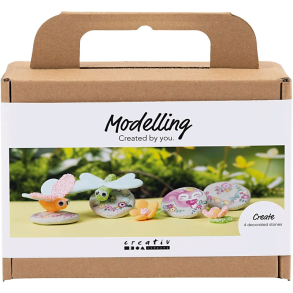 DIY Kit - Modellering - Sten med insekt