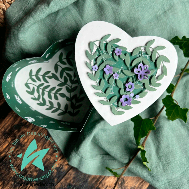 Creative-depot - Die - Bltterherzstanze / Bladhjerte
